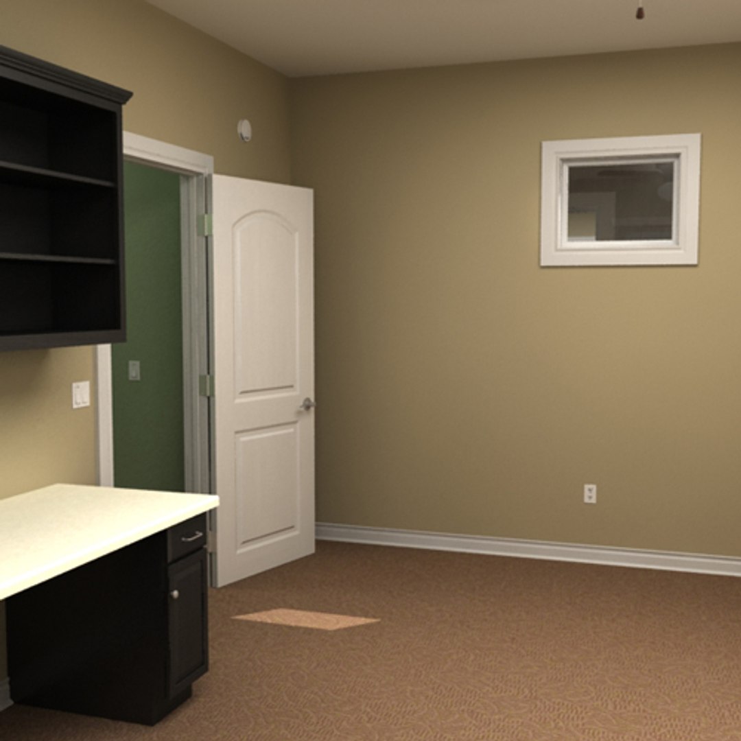 house interior exterior 3d model