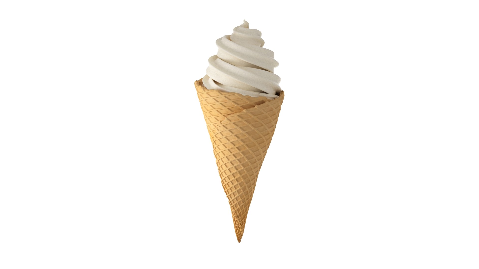 3D Ice Cream Waffle Cone model - TurboSquid 1870248