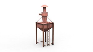3D model Bunker for sawdust and shavings