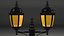 lamp post basic lighting 3d model