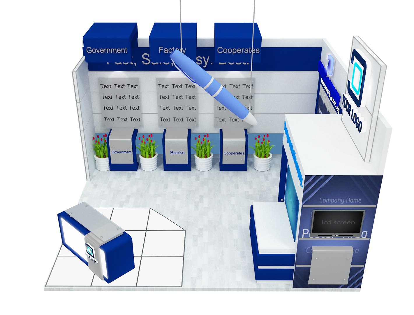 Booth Exhibition Stand a514 3D model https://p.turbosquid.com/ts-thumb/J0/gcGzo7/iE/7copy/jpg/1627767922/1920x1080/fit_q87/60587d7c1320359758dc035369e466b6e53f0d19/7copy.jpg