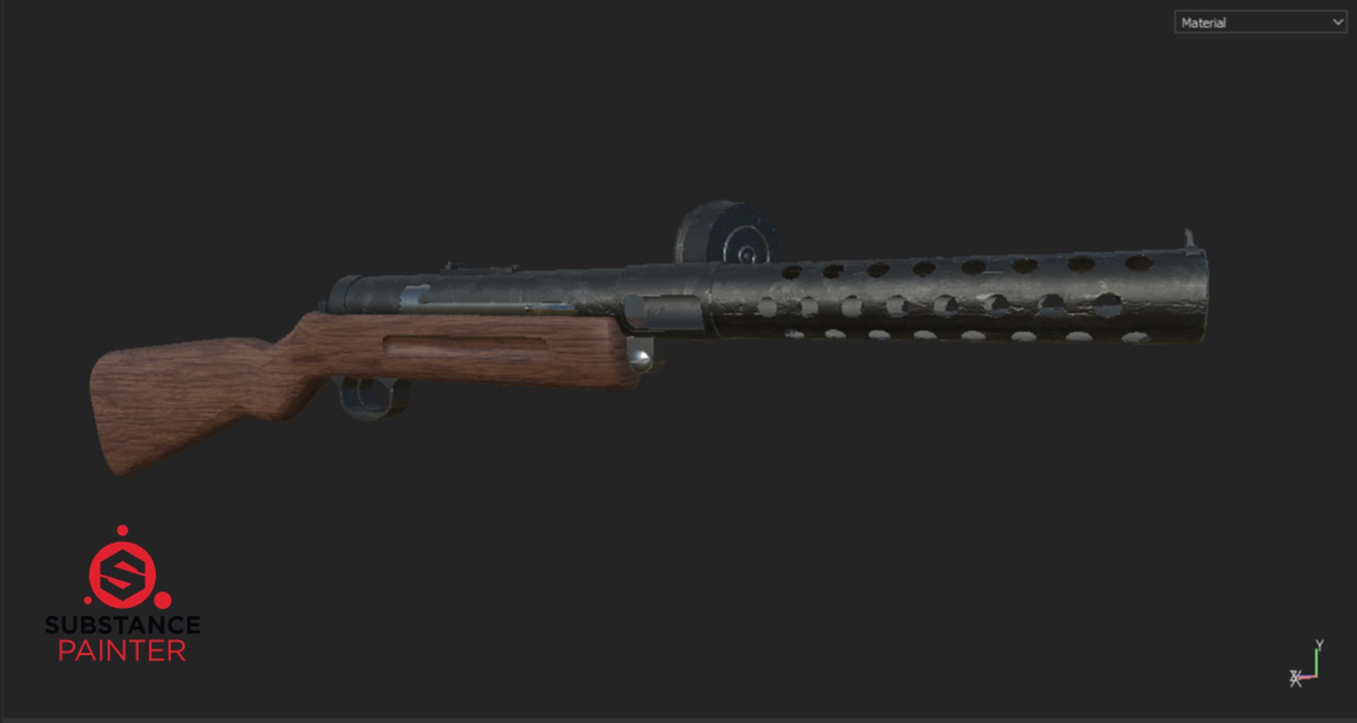 Mp18 Submachine Gun 3D Model - TurboSquid 1350684