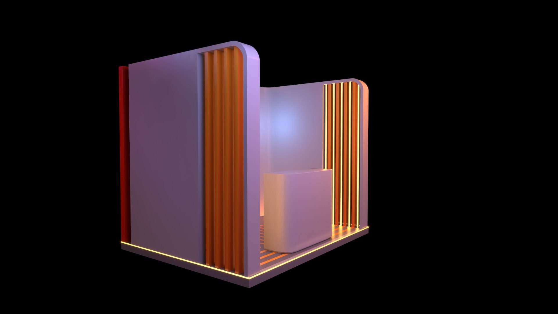 Booth Standard 3D Model - TurboSquid 2164355