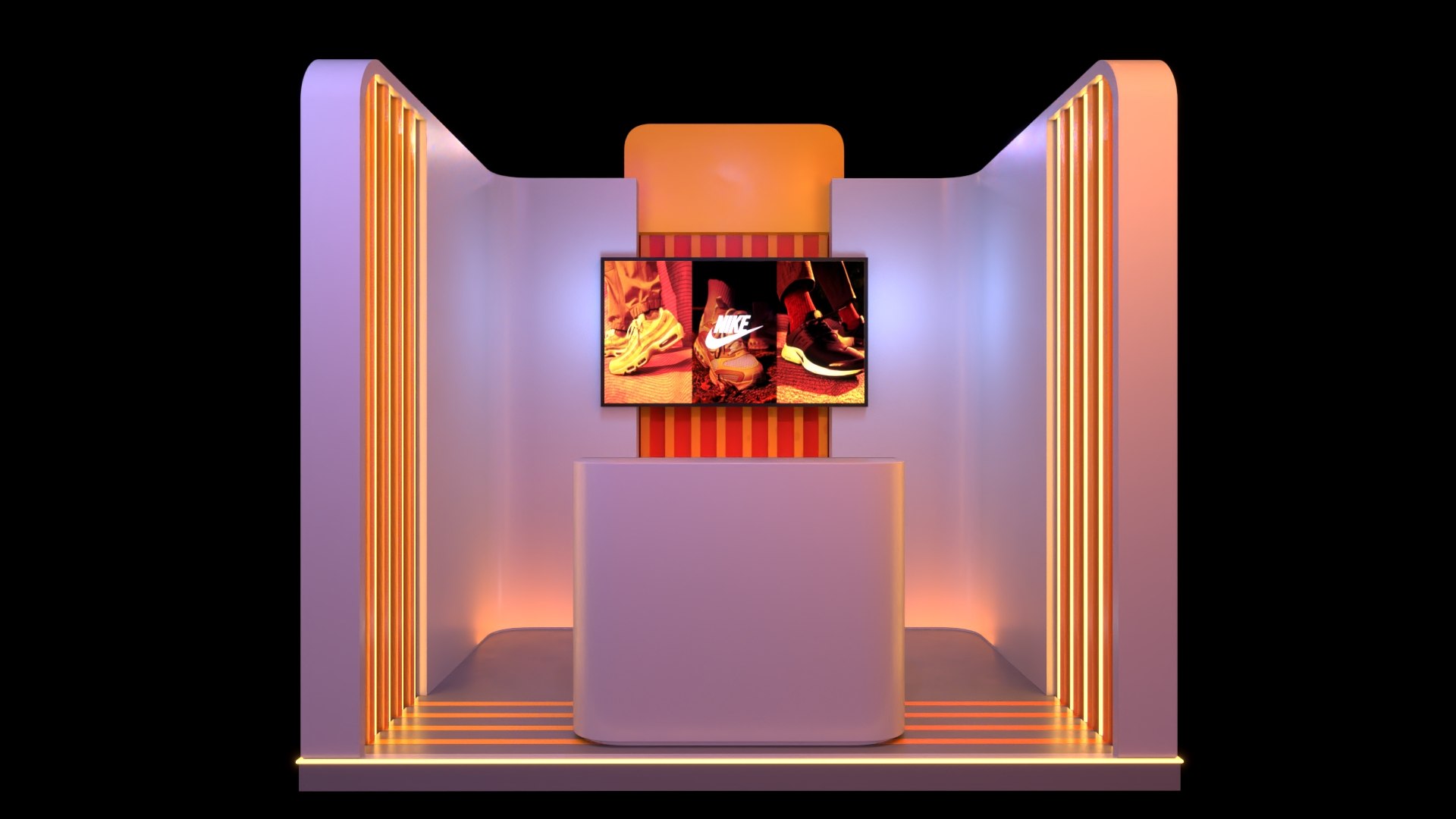 Booth Standard 3D Model - TurboSquid 2164355