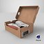 Shoe Box  with Sneakers model