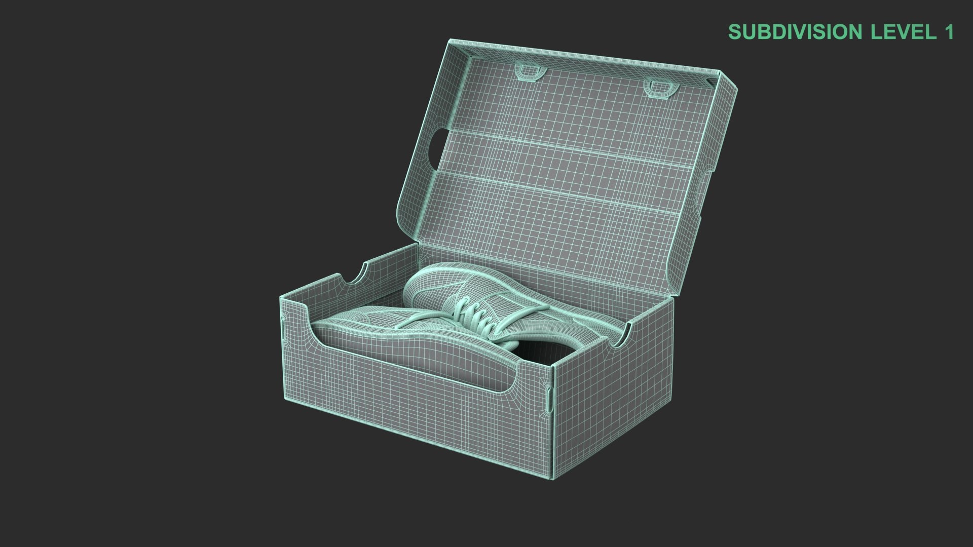 Shoe Box With Sneakers Model - TurboSquid 2379398