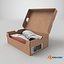 Shoe Box  with Sneakers model
