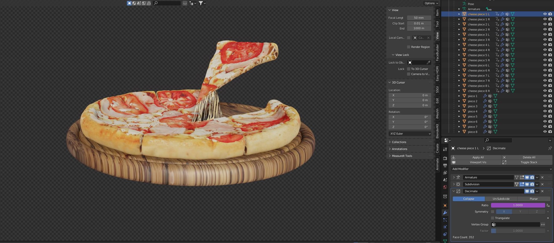 Pizza 3D Model - TurboSquid 1898813