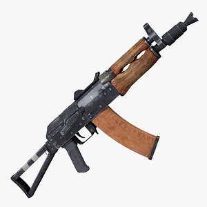 3D assault rifle aks74 model