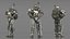 Soldier in Futuristic Exoskeleton Idle Pose