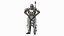 Soldier in Futuristic Exoskeleton Idle Pose