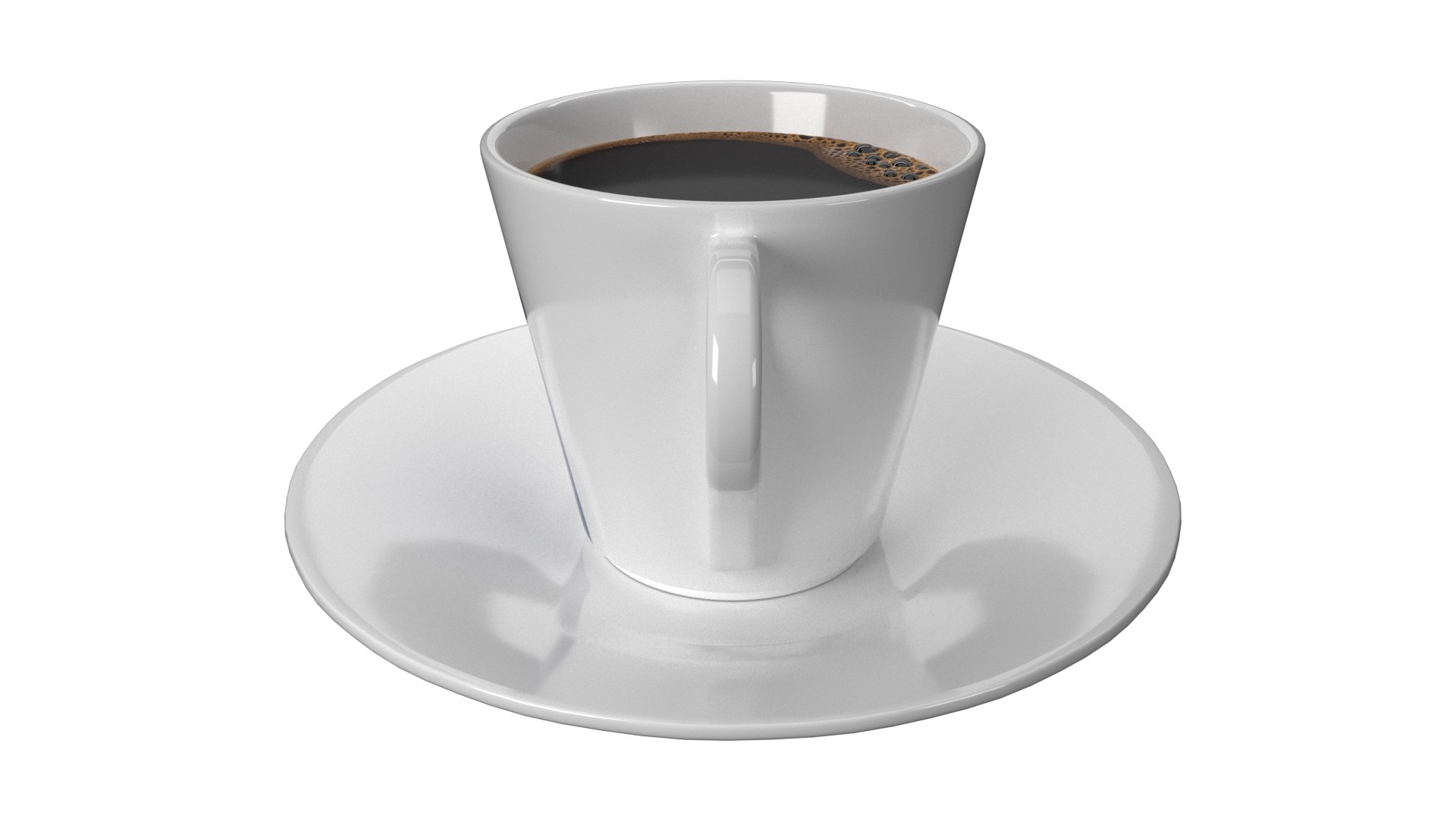 Mini Lavazza Espresso Cup With Espresso Cup With Coaster 3D model