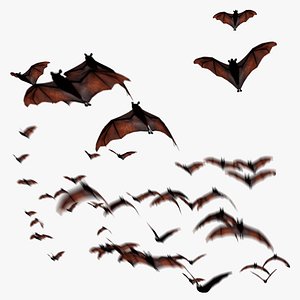 3D Animated Bats - Geometry Nodes