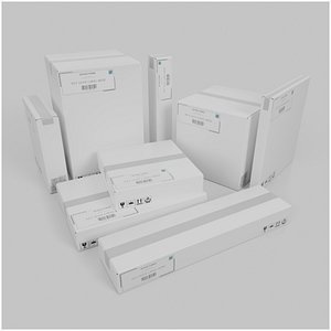 White Cardboard Box Premium Display Bundle – Rigged and Customizable