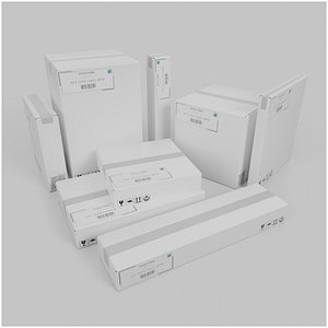 White Cardboard Box Premium Display Bundle – Rigged and Customizable
