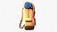 Backpack Travel 3D Illustration