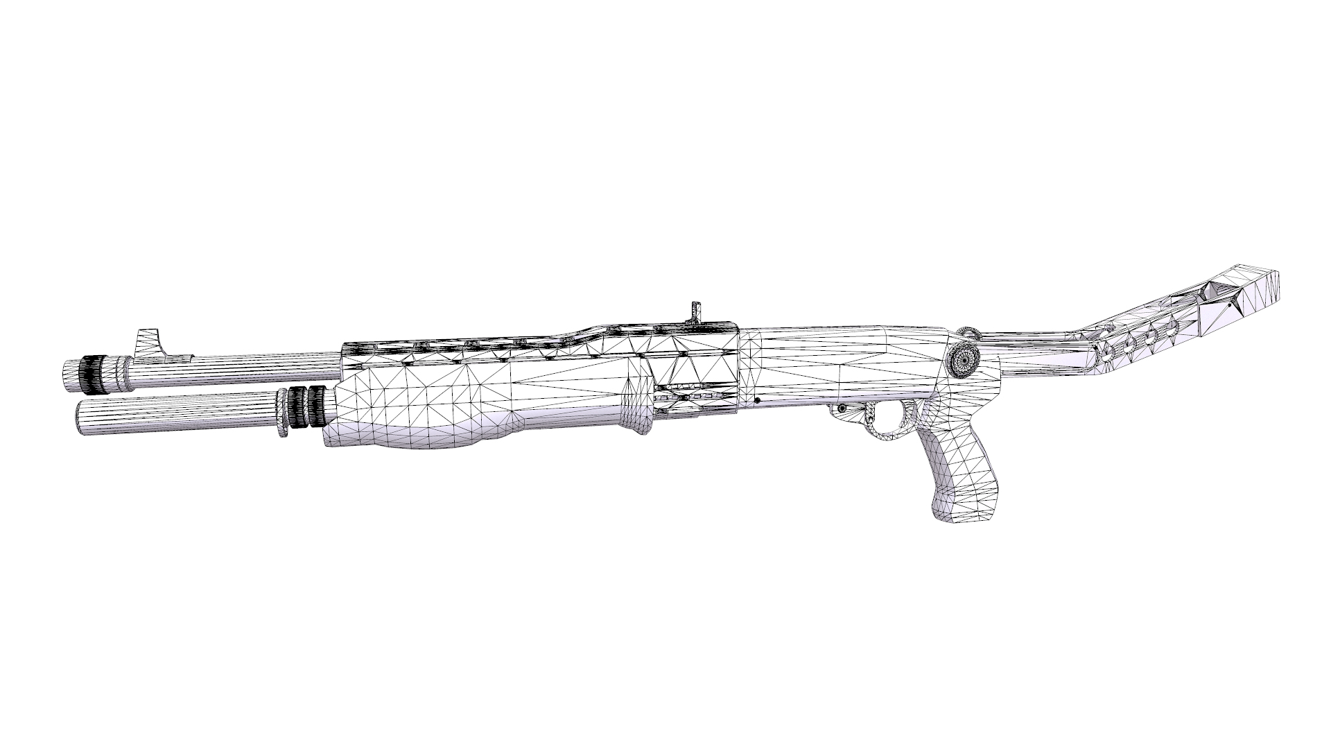 無料フランキSPAS123Dモデル TurboSquid 1844597