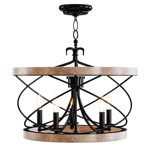 3D Ambrose 5 Chandelier Light by Laurel Foundry