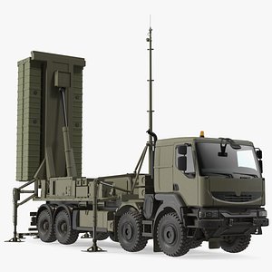 Mobile Medium Range Air Defense Missile System Armed Position 3D