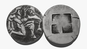 Thassos ancient coin 3D model