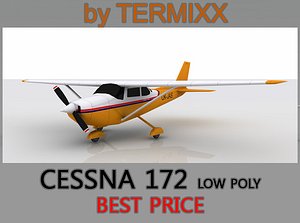 cessna 172 3d model