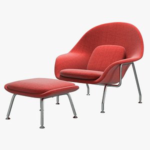 Knoll Saarinen Womb Chair with Ottoman