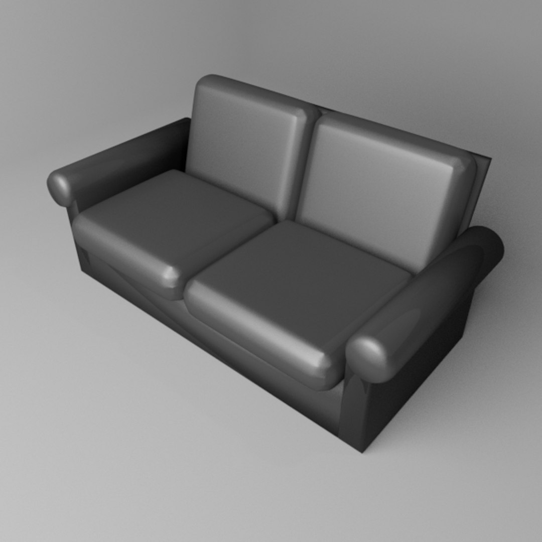 3D Sofa Two-seater 3 Model - TurboSquid 1574267