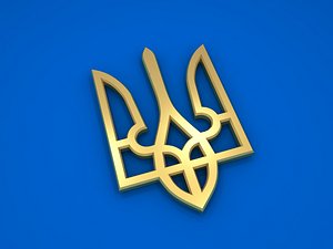 ukrainian trident 3D model