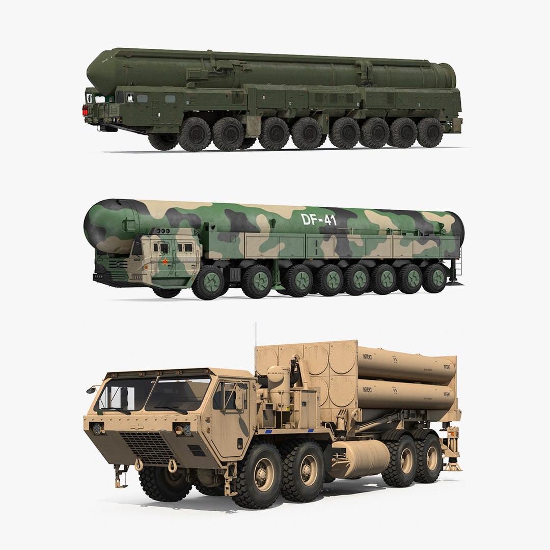 Road-mobile Ballistic Missiles Collection 2 3D model preview