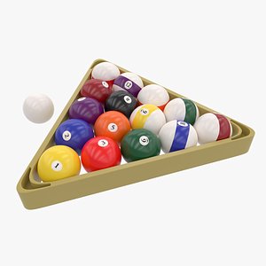 Billiard Plastic Rack and Balls