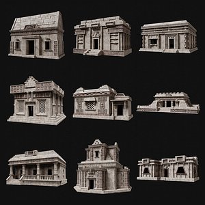 AZTEC MAYAN INKA MESOAMERICA STONE HOUSE TEMPLE COLLECTION