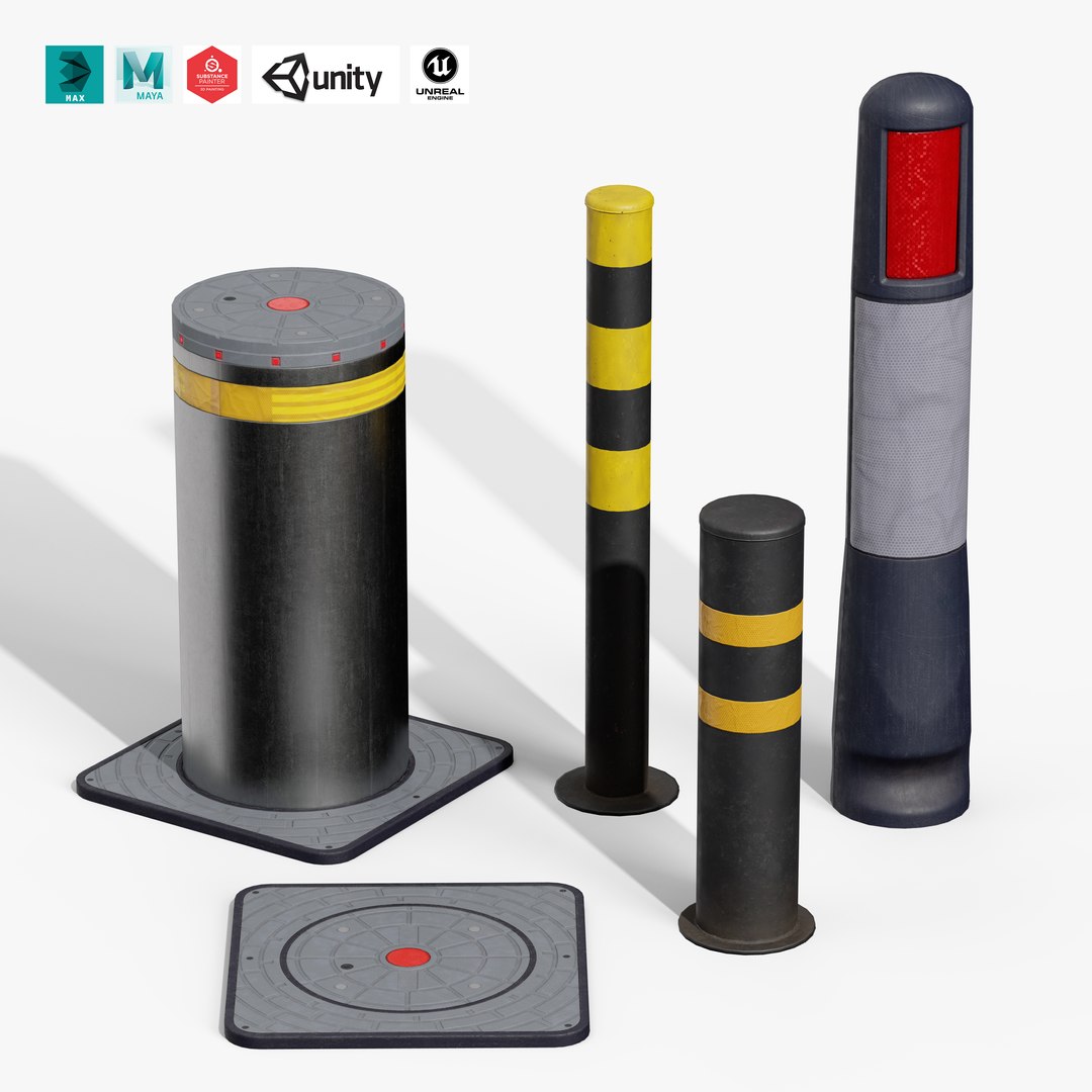 Bollard Post Pack 3D https://p.turbosquid.com/ts-thumb/J1/fSVKG2/W8/bollard_posts/jpg/1761651394/1920x1080/fit_q87/9bb89a6801fcade051a0e19278ee8914582508b8/bollard_posts.jpg