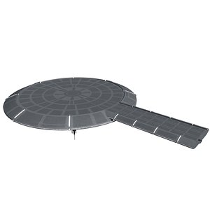 Sci-Fi Landing Platform 3D