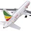 Эфиопские авиалинии Боинг 757-200F 3D-модель