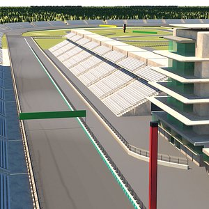 Low Poly Race Track Assets