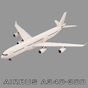 airbus a340-300 3d model