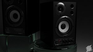 behringer ms20 studio monitor 3d model