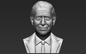 3D prince charles bust ready model