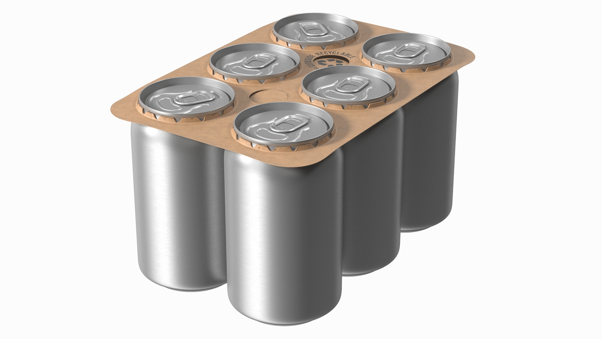 Paperboard Packaging Solution For 6 Soda Cans 3D Model - TurboSquid 2137576