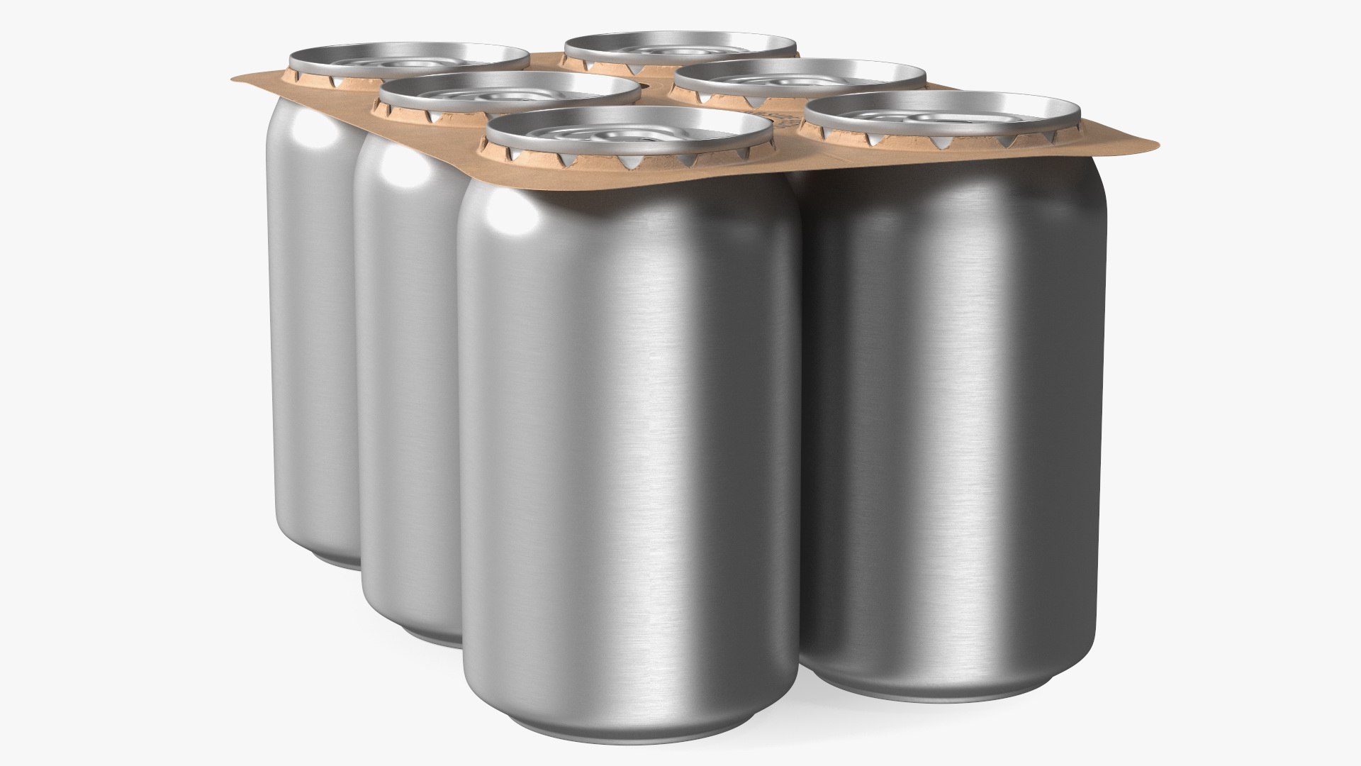 Paperboard Packaging Solution For 6 Soda Cans 3D Model - TurboSquid 2137576