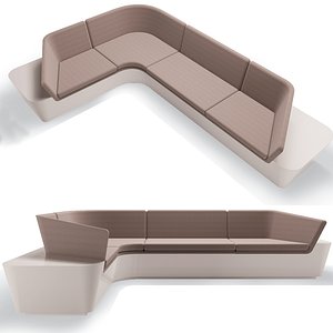 modular seating sofa 3D model