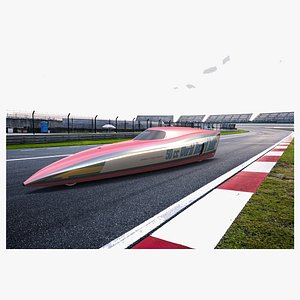 3D streamliner speedrecord car
