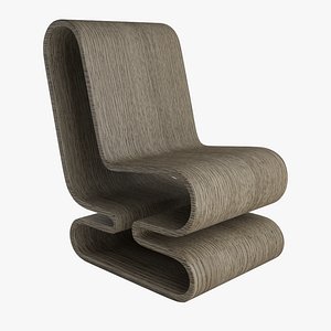 Wiggle Gray Wood Chair