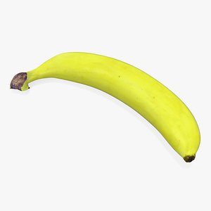 3D model Underripe Banana