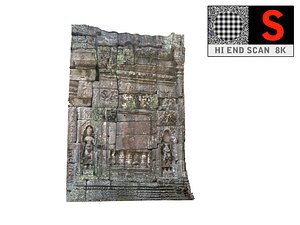 Cambodia  Temple Wall 8K