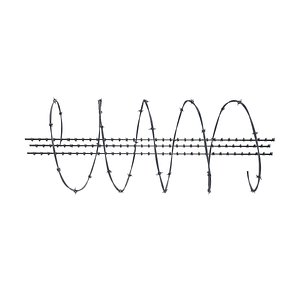 3D Barbed Wire model