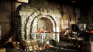 Medieval Blacksmith  86 Assets 3D model