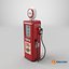 Vintage Gasoline Dispenser Tower Red