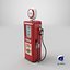 Vintage Gasoline Dispenser Tower Red