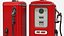 Vintage Gasoline Dispenser Tower Red